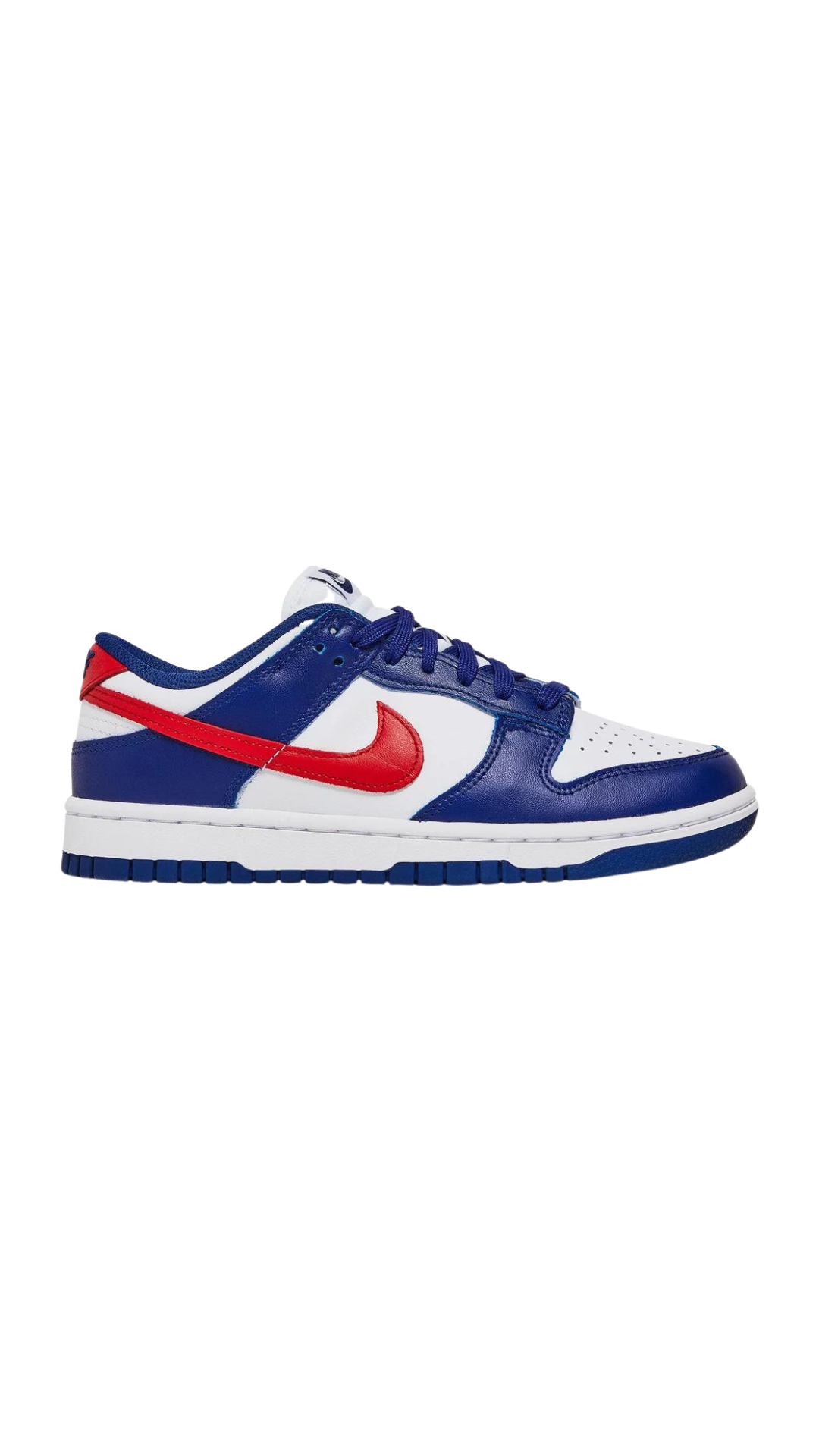 NIKE★WMNS DUNK LOW★WHITE/UNIVERSITY RED/DEEP BLUE WMNS NIKE DUNK LOW 'USA' — UrbanKickzHouston